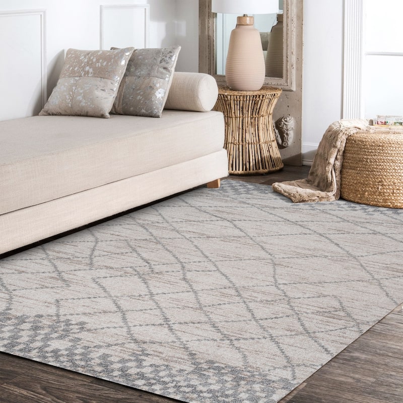JONATHAN Y Ifrane Moroccan Modern Diamond Area Rug