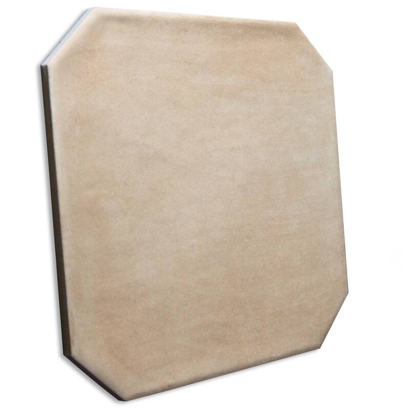 Merola Tile Laverton Octagon Beige with Taco Arena 7-7/8" x 7-7/8" Porcelain Floor and Wall Tile