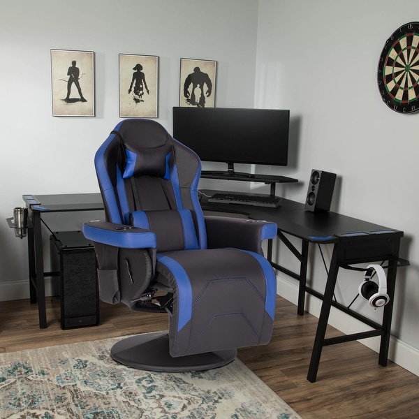 GZMR Massage Video Gaming Recliner Chair with Bluetooth Speakers