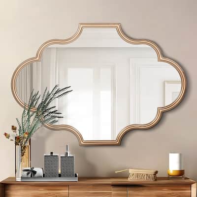 Vintage Oval Wall Mirror Bathroom Vanity Mirror - 39.4'' H X 27.6" W x 1.2" D