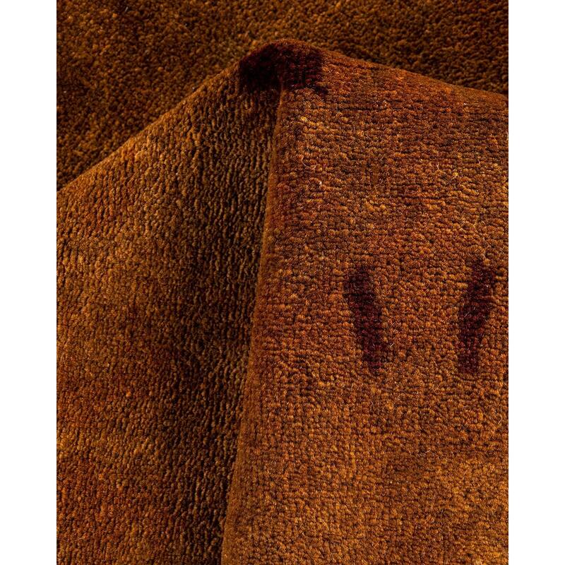 Overdyed, One-of-a-Kind Hand-Knotted Area Rug - Brown - 3' 2" x 5' 3"