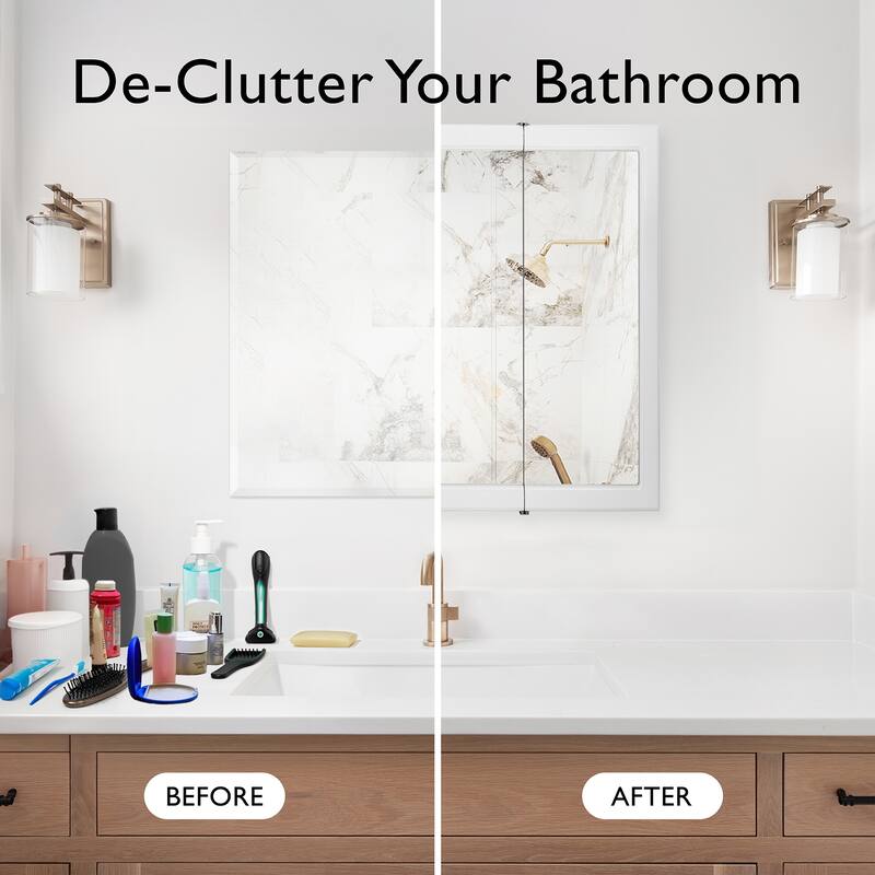 Design House Wyndham 30" Tri-View Bath Medicine Cabinet, White