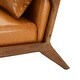 preview thumbnail 56 of 107, Glitzhome Set of 2 30.75"H Mid-Century Modern PU Leather Accent Armchairs with Rubberwood Frame - 25.75"L x 33.75"W x 30.75"H