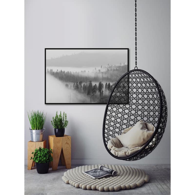 The Fog Is Coming Floater Framed Print on Canvas