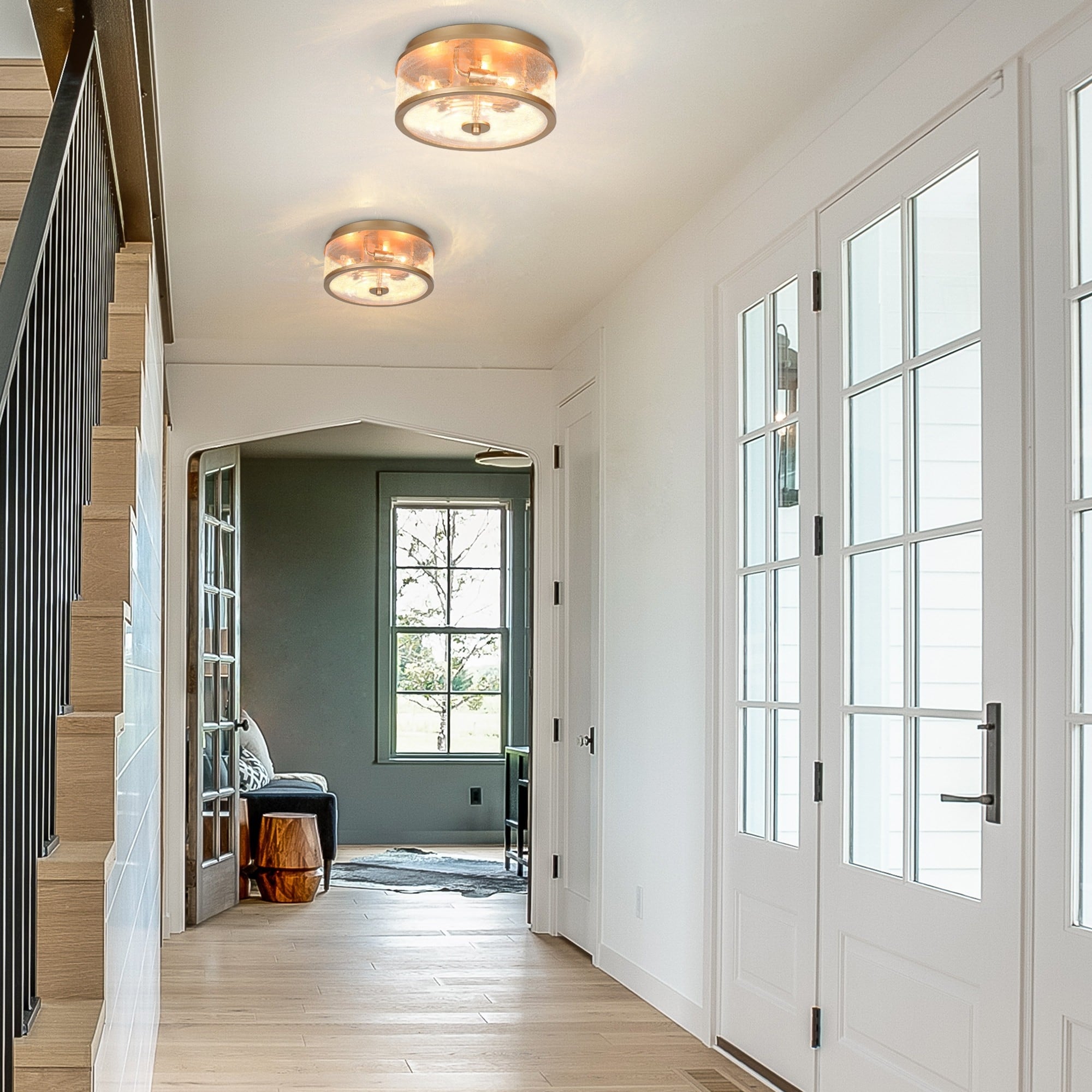 Flush mount glam lighting on sale