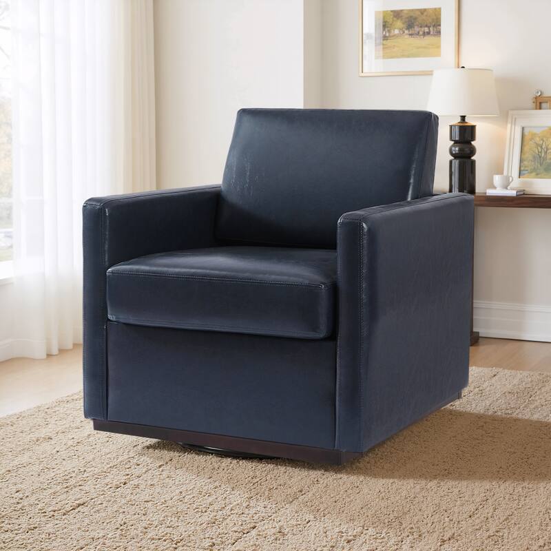 Modern Upholstered Swivel Accent Arm Chair