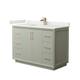 Option Light Green / White Quartz Top / Satin Bronze