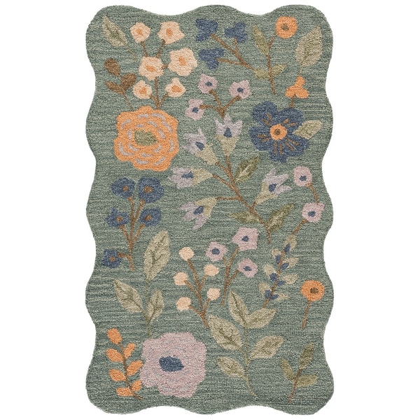 SAFAVIEH Handmade Jardin Mitrita Shabby Elegance Wool Rug - Bed