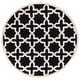 preview thumbnail 150 of 183, SAFAVIEH Handmade Cambridge Trudie Geometric Wool Rug 6' Round - Black/Ivory - Round