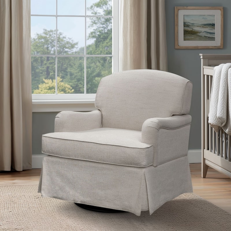 Martha Stewart Melody Swivel Glider Skirted ArmChair - See below