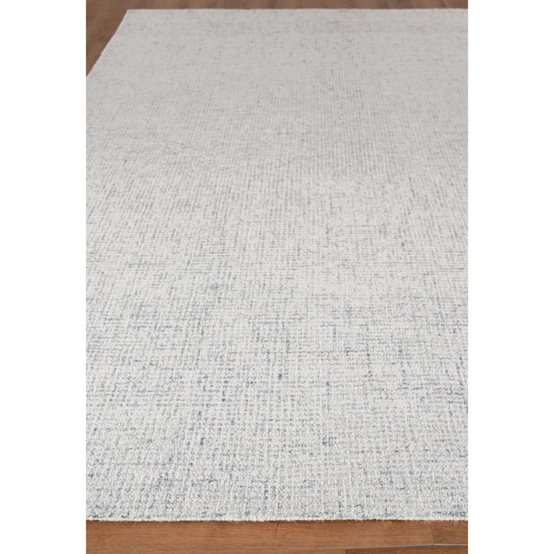 EXQUISITE RUGS Caprice Handtufted New Zealand Wool Blue/Ivory Area Rug