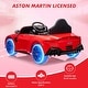 preview thumbnail 6 of 29, 12V Ride on Sports Car for Kids Licensed Aston Martin Battery Powered Car
