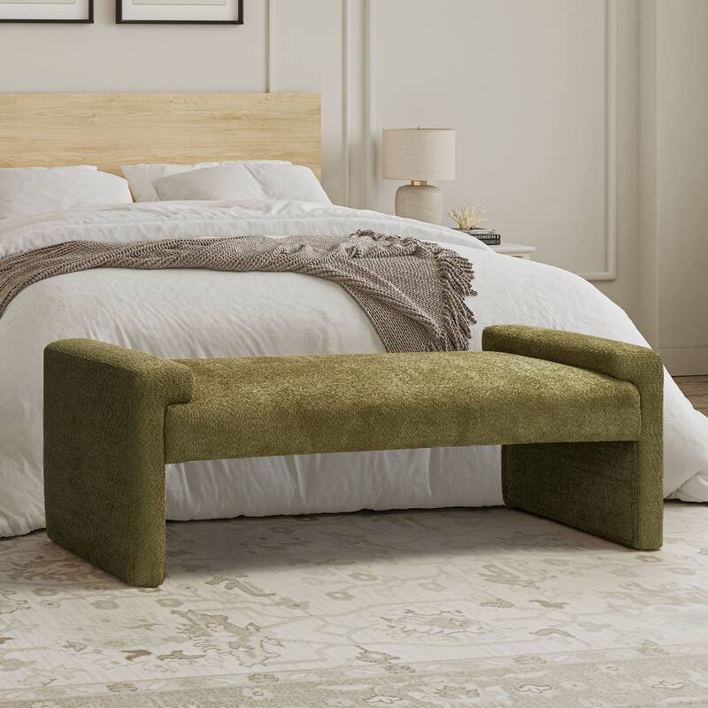 HULALA HOME Roland Modern 58.5''W Upholstered Bedroom Bench