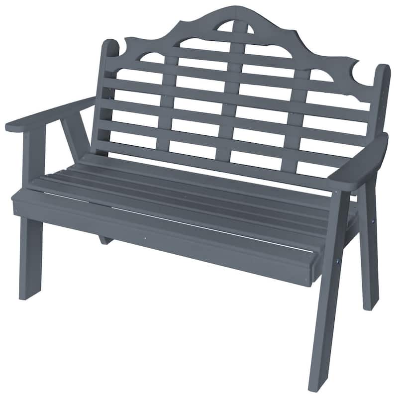 Poly 5' Marlboro Garden Bench - Dark Gray