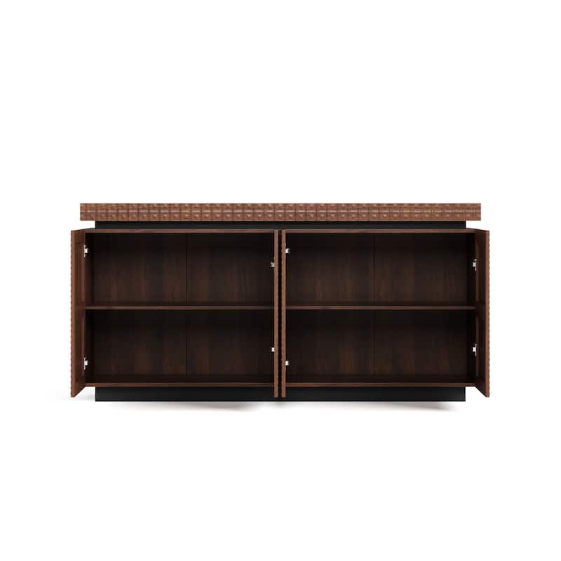 Sideboard Buffet Cabinet,Modern Accent Storage Sideboard, Luxurious Floor Cabinet Buffet with Freestanding Anti Dumping