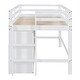 preview thumbnail 30 of 43, Twin Size Loft Bed with 4 Drawers and Underneath Cabinet, Espresso