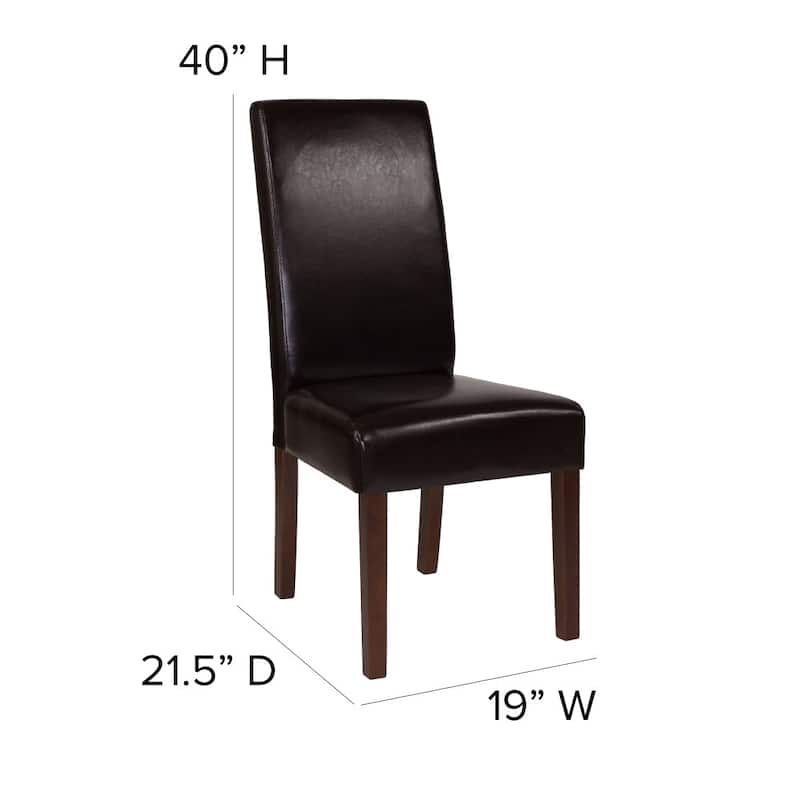Upholstered Wood Parsons Chair (Set of 2) - 19"W x 21.5"D x 40"H