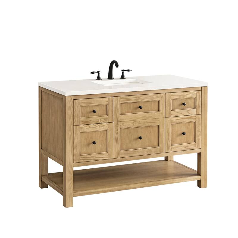 James Martin Vanities 330-V48-3WZ Breckenridge 48" Free Standing - Light Natural Oak