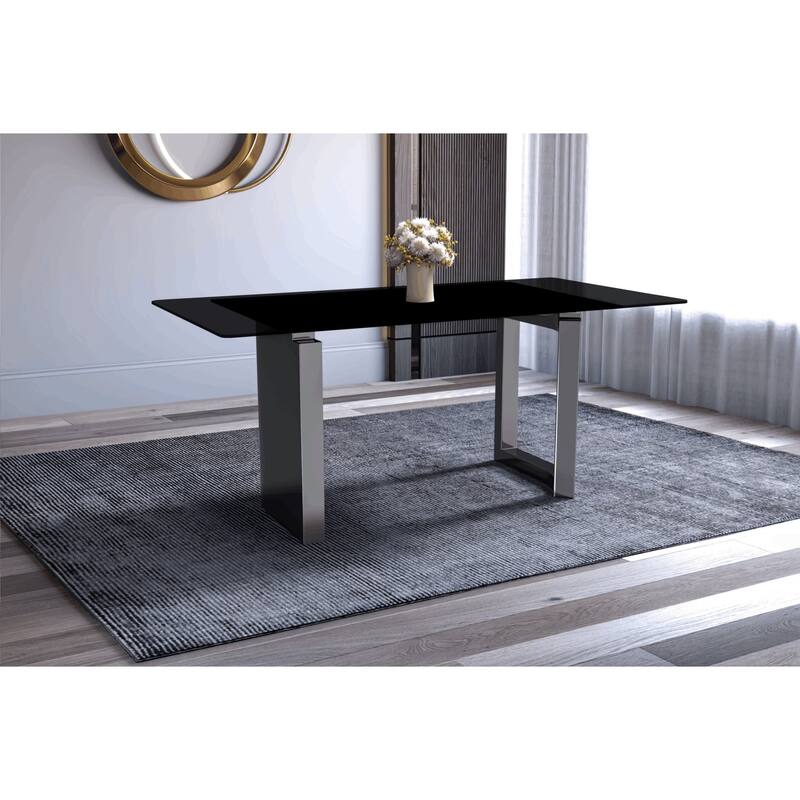 Astra Series Dining Table with Sintered Stone/Glass Top