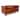 Arts And Crafts / Craftsman Cubic Panel Side Love Seat - Russet Brown Leather (RB2)