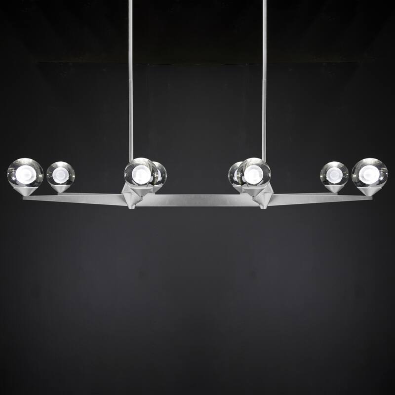 Double Bubble 44in LED 8 Light Linear Chandelier 3000K