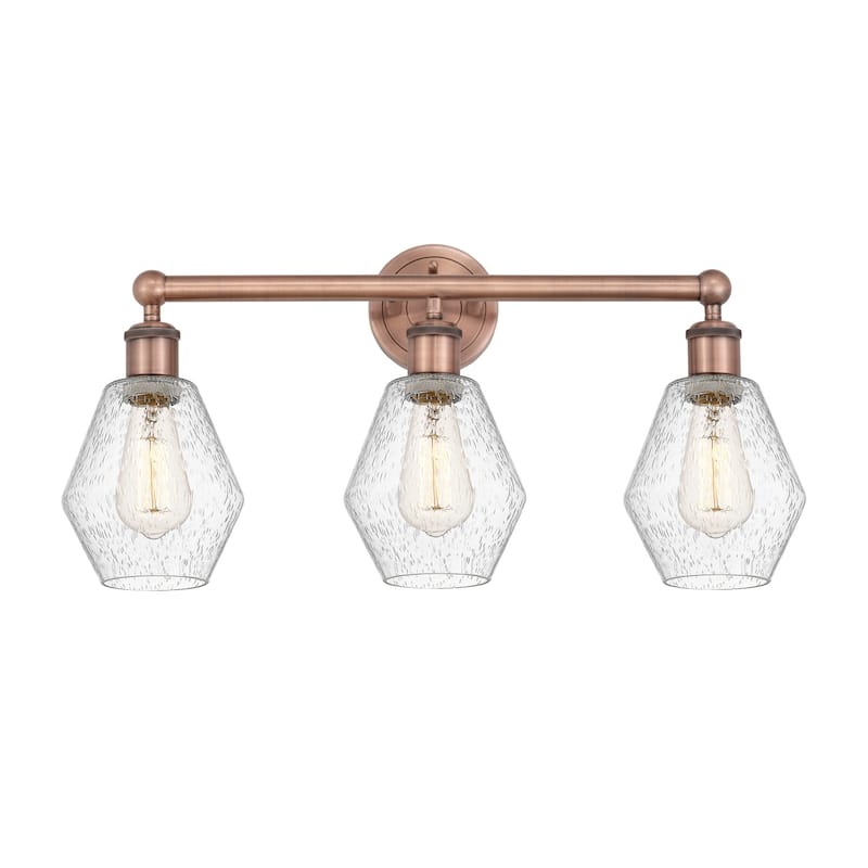 Innovations Lighting 616-3W-12-24 Cindyrella Vanity Cindyrella 3 Light - Antique Copper / Seedy