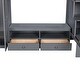 preview thumbnail 9 of 22, Full Size Loft Bed with Wardrobe, Storage Table & Staircase, Grey - Easy Assembly