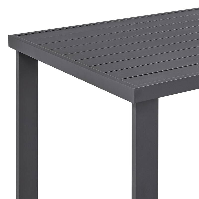 Argiope Grey Aluminum Outdoor 5-Piece Bar Height Dining Set