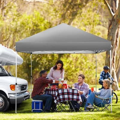 Vrakae 10'x 10' Outdoor Pop Up Canopy Tent with Carry Bag - N/A