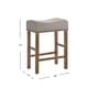 preview thumbnail 3 of 8, Set of 2 Linen Upholstered Counter Height Stool