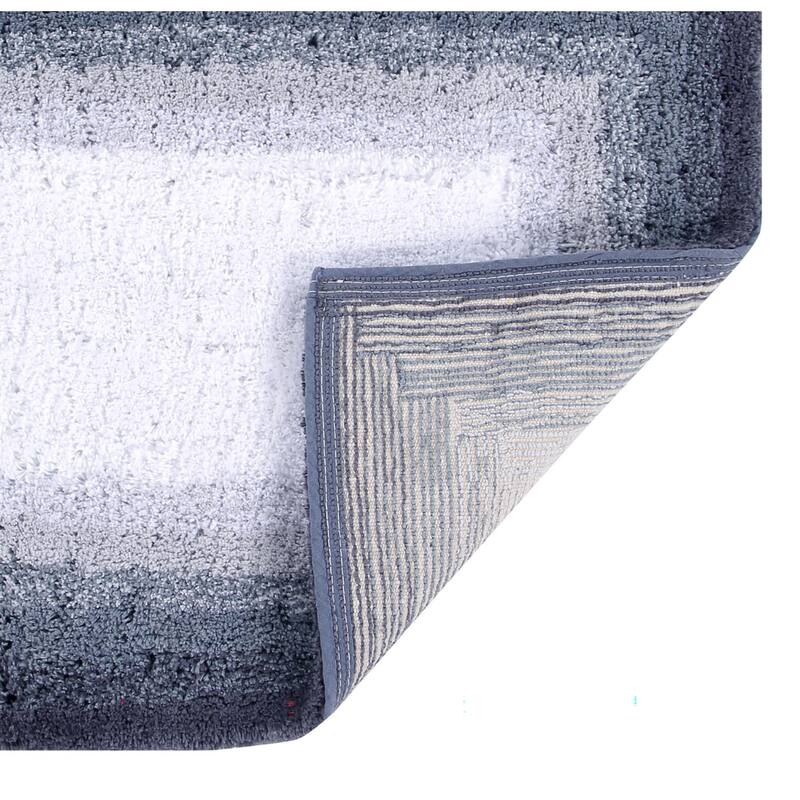 Better Trends 100% Cotton Super Soft & Highly Water Absorbent Bathroom Rugs-Torrent Collection Tufted Machine Washable Bath Mats