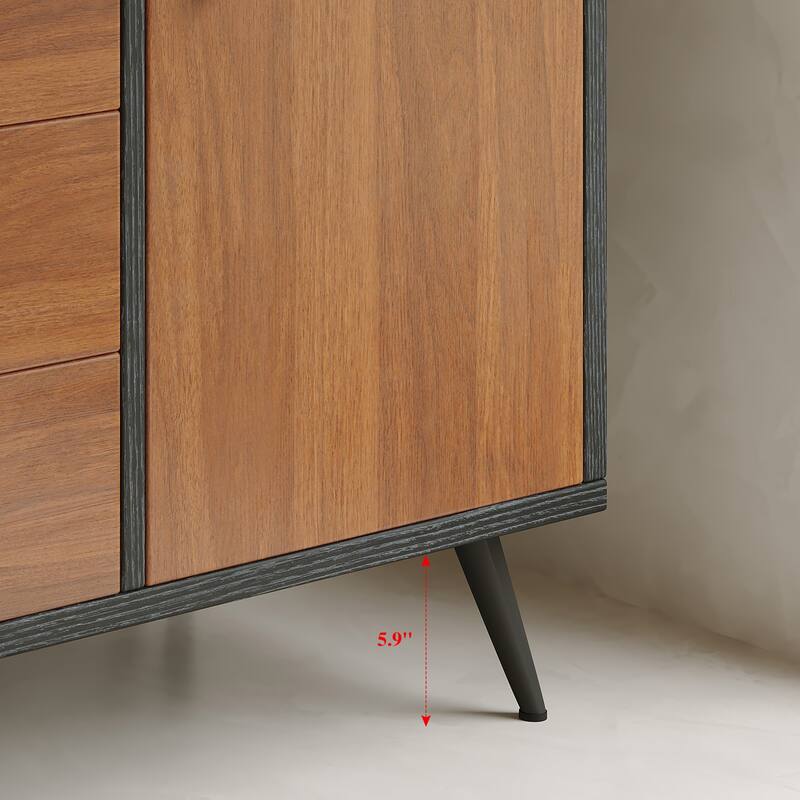 GDFStudio - Bristol Modern 29.9" Freestanding Bathroom Vanity with Sintered Stone Top, Ceramic Sink & Stainless Steel Legs