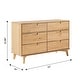 preview thumbnail 18 of 72, Walker Edison Gammelstaden Mid-Century Solid Wood 6-Drawer Dresser
