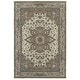preview thumbnail 11 of 12, Gracewood Hollow Noble Medallion Ivory/ Grey Rug 1'10" x 3' - Cream/Grey
