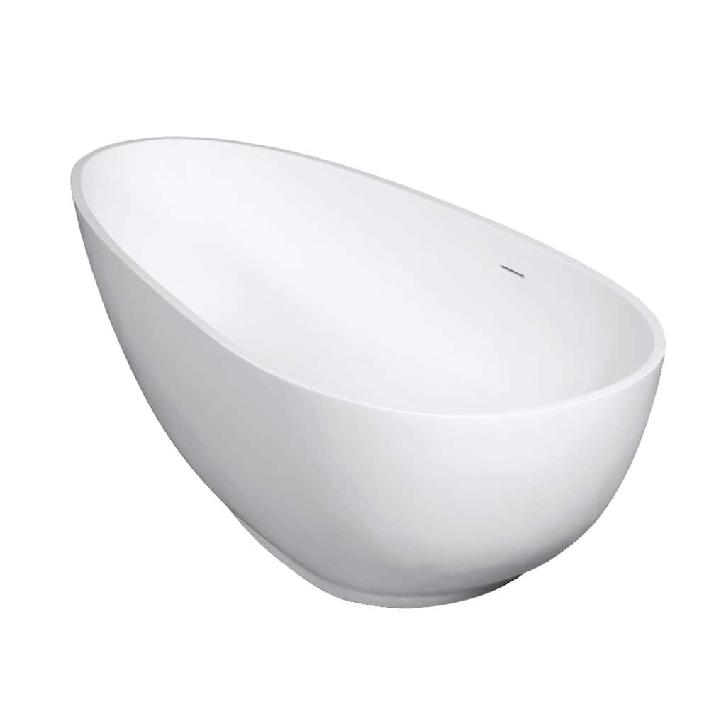 Kingston Brass VRTOV683321 Arcticstone 67" Free Standing Solid Surface