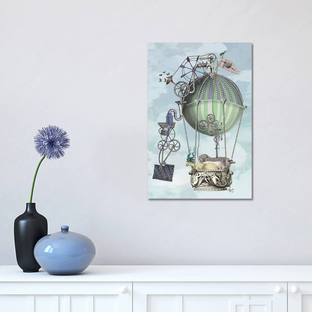 iCanvas "The Knitting Machine" by Fab Funky Canvas Print