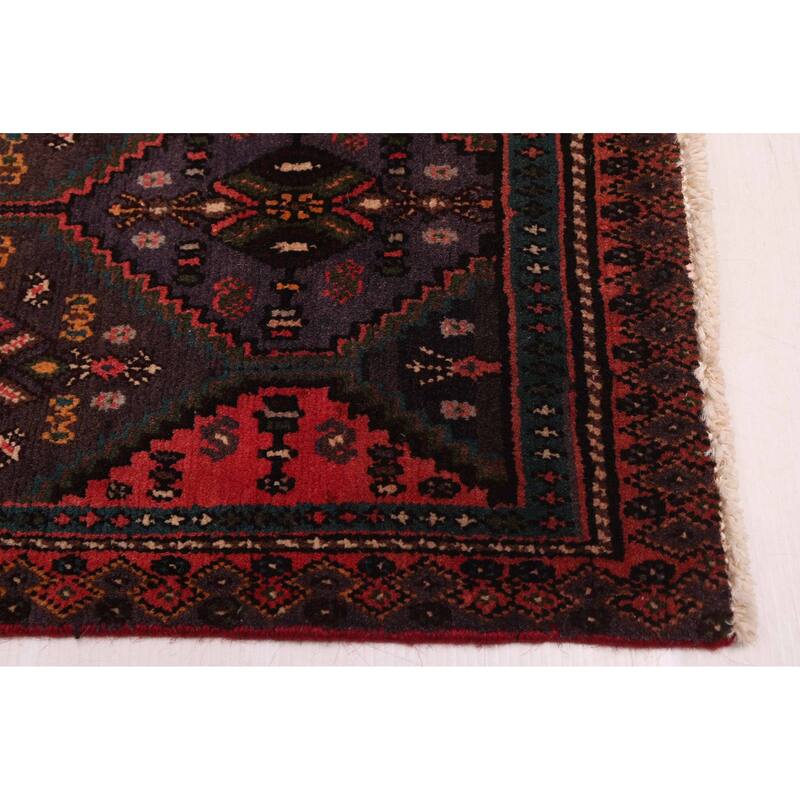 ECARPETGALLERY Hand-knotted Kayseri Vintage Dark Navy, Red Wool Rug - 5'4 x 7'2