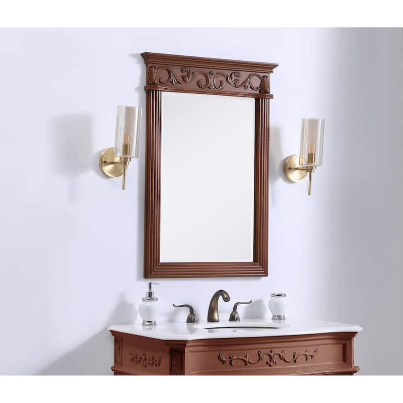 Roman 25" Teak Mirror
