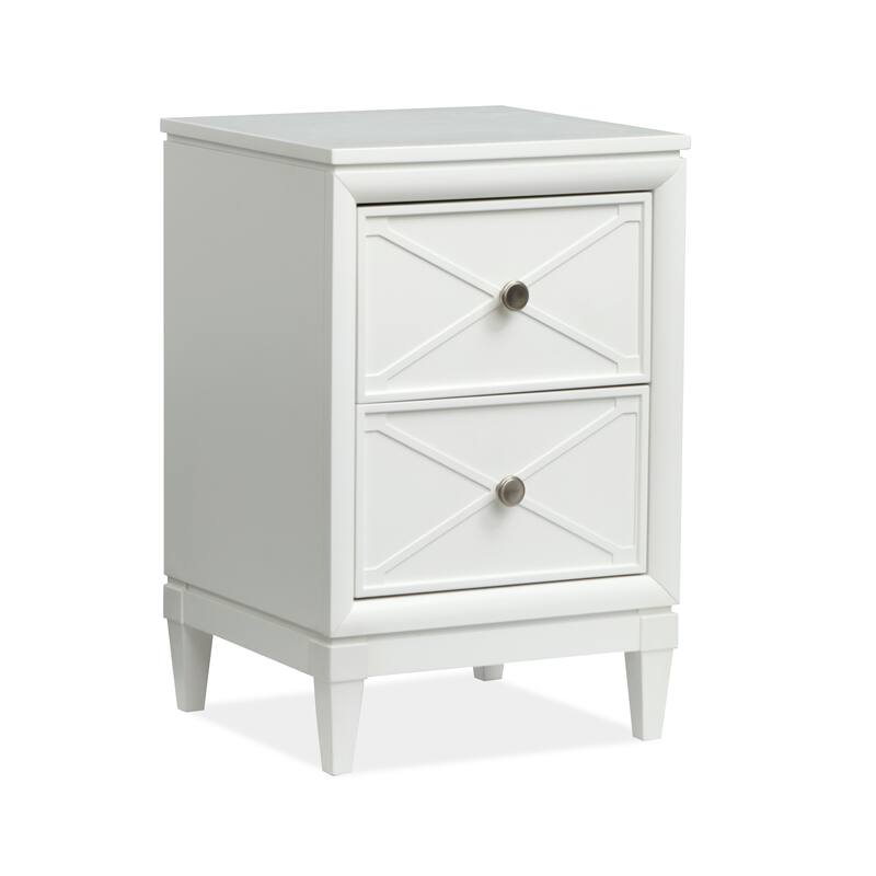 Magnussen Home Springhouse Whisper White Drawer Nightstand - 2-drawer