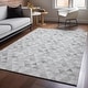preview thumbnail 8 of 47, Premium Washable Super Soft Modern Mid Century Mayfield Rug Silver - 10' x 14'