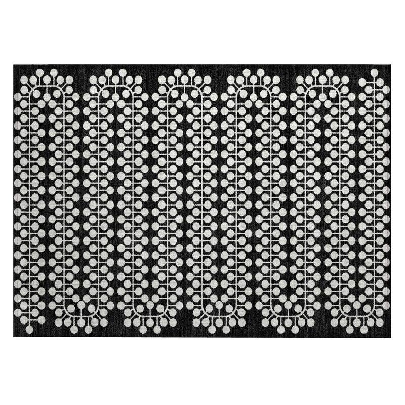 Machine Washable Indoor/ Outdoor Modern Ailey Chantille Rug