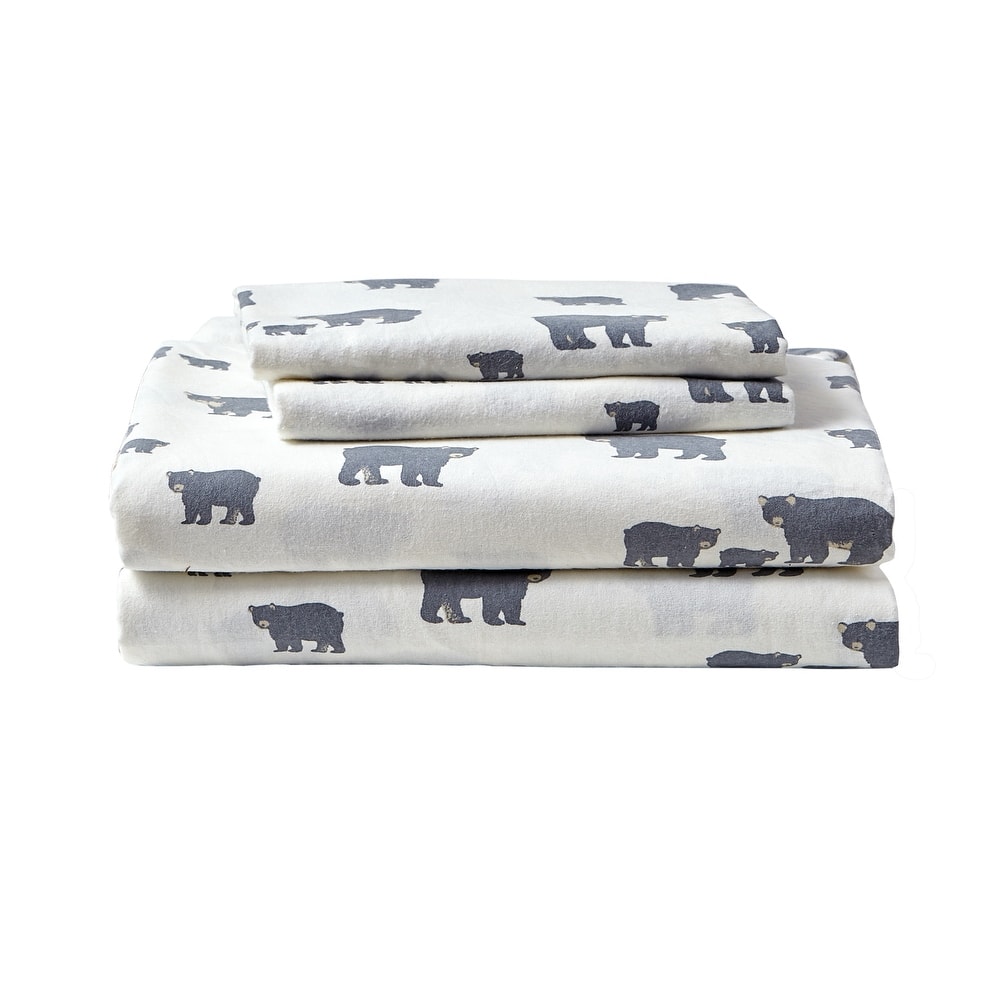 Eddie Bauer Printed Cotton Flannel Sheet Set