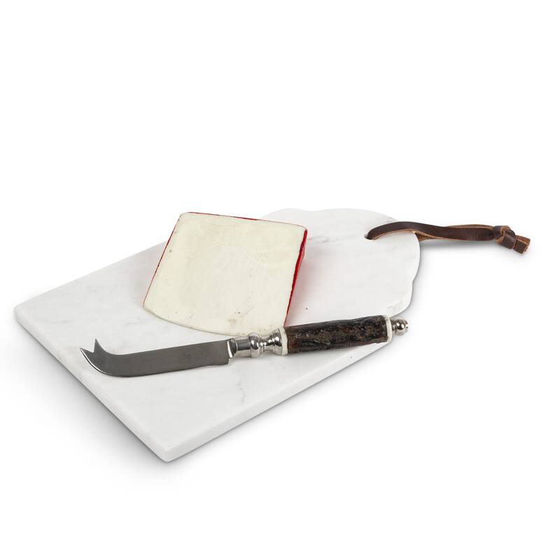 11 in Genuine White Marble Cutting Board