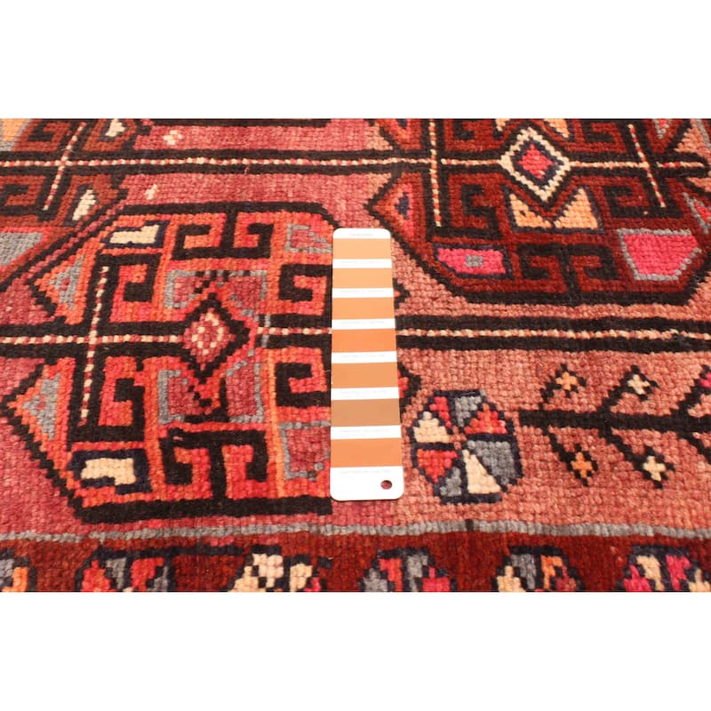 ECARPETGALLERY Hand-knotted Melis Vintage Burgundy Wool Rug - 4'7 x 6'5