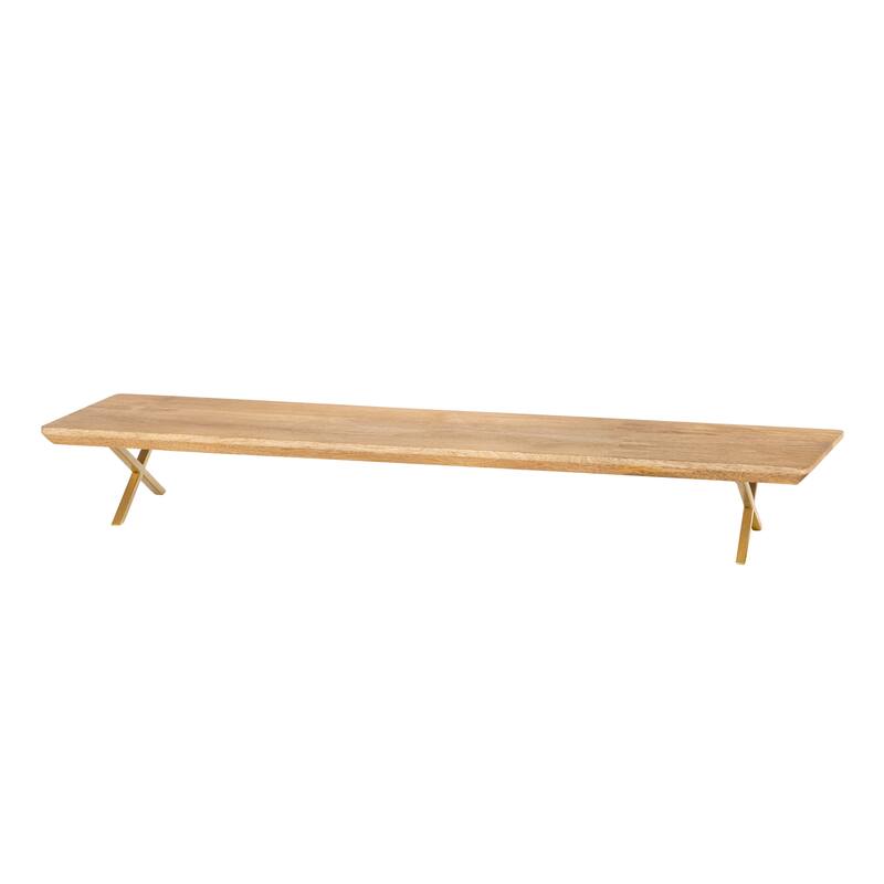 Jani Wood Monitor Stand Riser Desk - Ergonomic Design Stand, Desktop Organizer Table for Home, Office Workspace, Gaming Desk