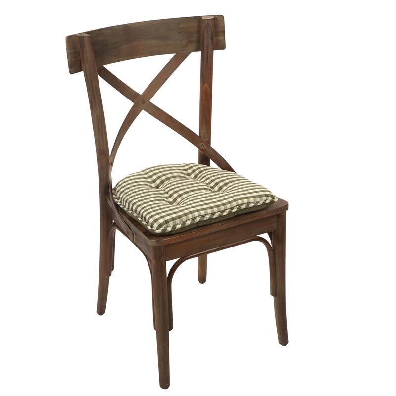Klear Vu Tufted Non-Slip Dining Chair Cushion Set