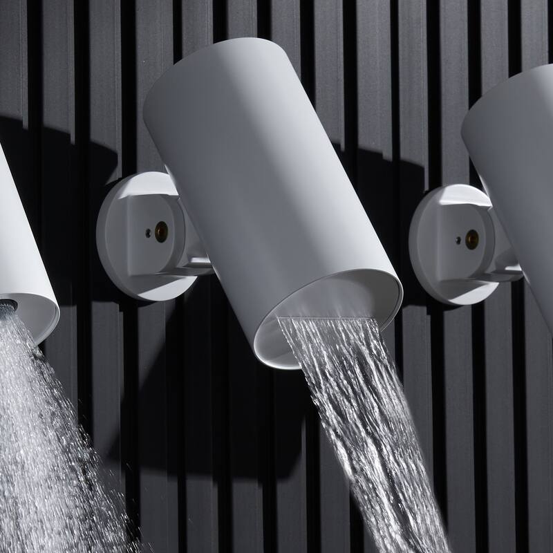 Wall-mounted adjustable showerhead