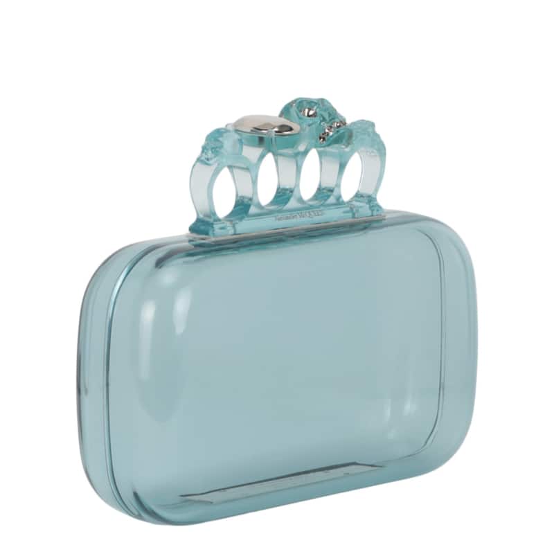 Alexander McQueen Skull Four-Ring Clutch