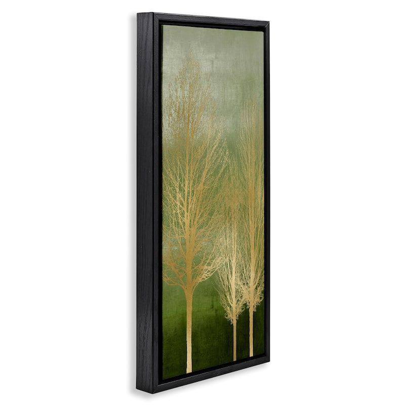 Stupell Tranquil Gold Branches Framed Floater Canvas Wall Art Design By Kate Bennett