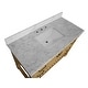 preview thumbnail 14 of 14, KitchenBathCollection Birmingham 48" Bathroom Vanity with Carrara Marble Top